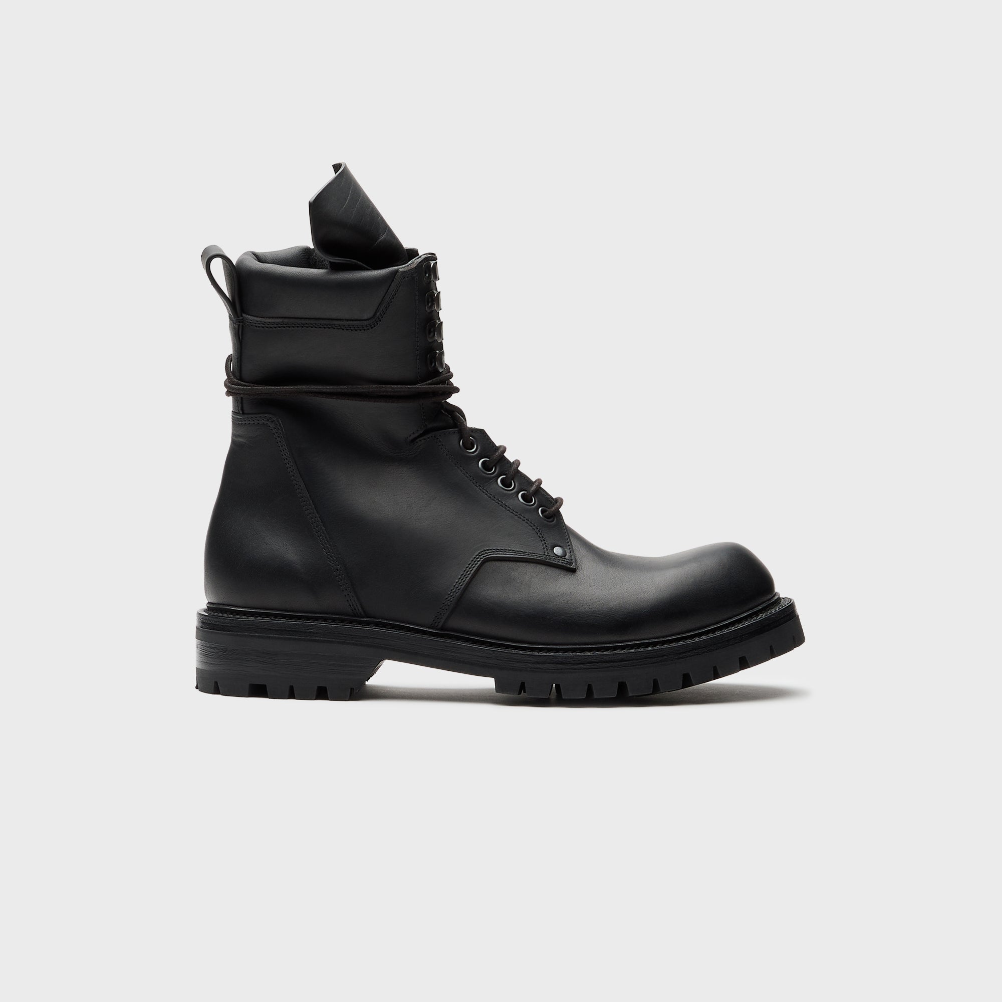 Rick Owens Army Low Boot Scarpe - Pelle Black – Kith