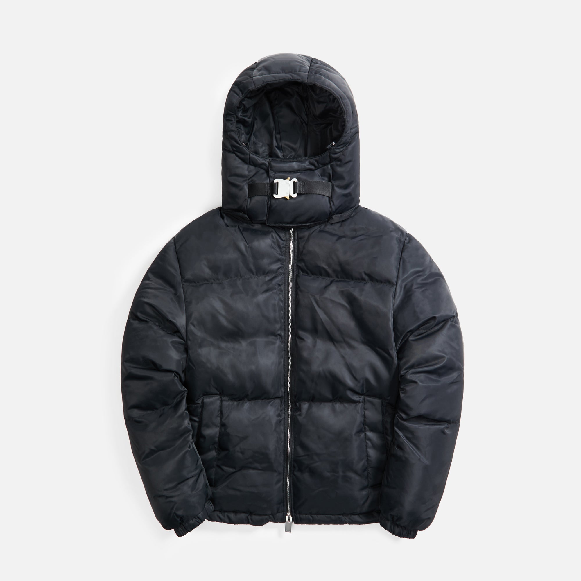 1017 ALYX 9SM Hooded Puffer Jacket w/ Buckle - Black – Kith