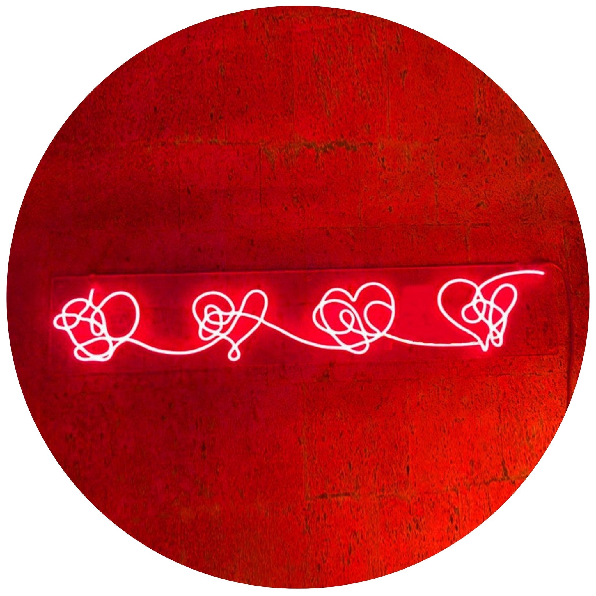 BTS Love Yourself Hearts Neon Light Sign – kheartshop