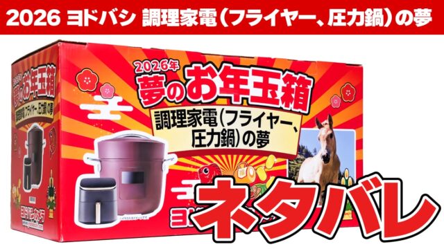 ヨドバシ・ドット・コム 2026年夢のお年玉箱調理家電の夢ネタバレ