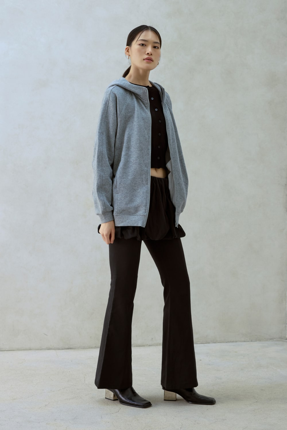 着る抱っこ紐ケープ】ベビーキャリアアウター スウェットフルジップ