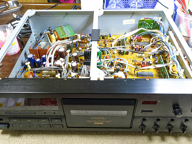 扉が開かないSONY製カセットデッキTC-K222ESJの修理とメンテナンス