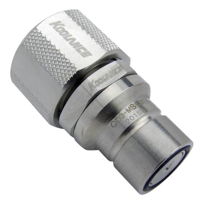QD3 Male Quick Disconnect No-Spill Coupling, Compression for 13mm