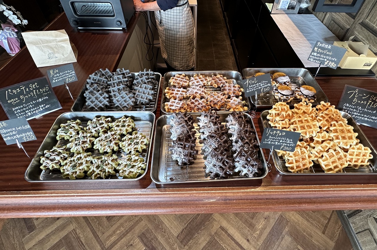 神戸市】パリッ♪と焼きたて最高(≧▽≦) ベルギーワッフル専門店