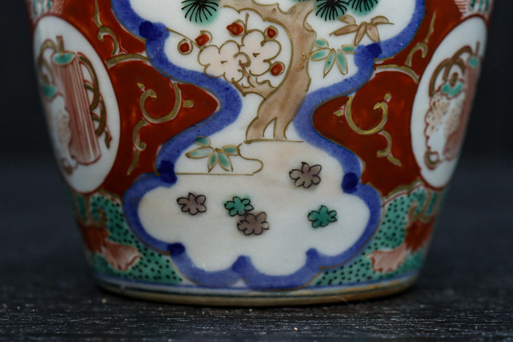 縁起物の絵柄が映える古伊万里の向付 DC7936 在庫7個 – 古福庵