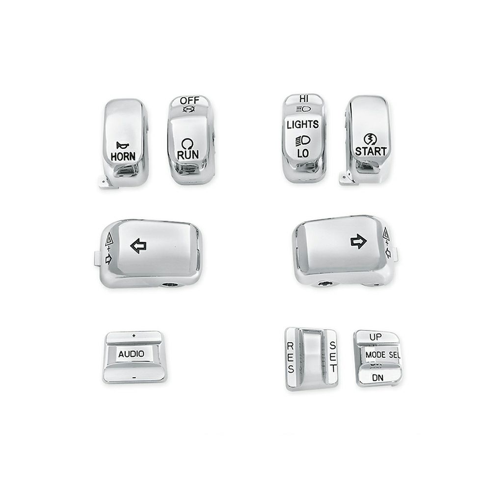 71816-09】ハーレー純正 スイッチキャップキット／クロームChrome