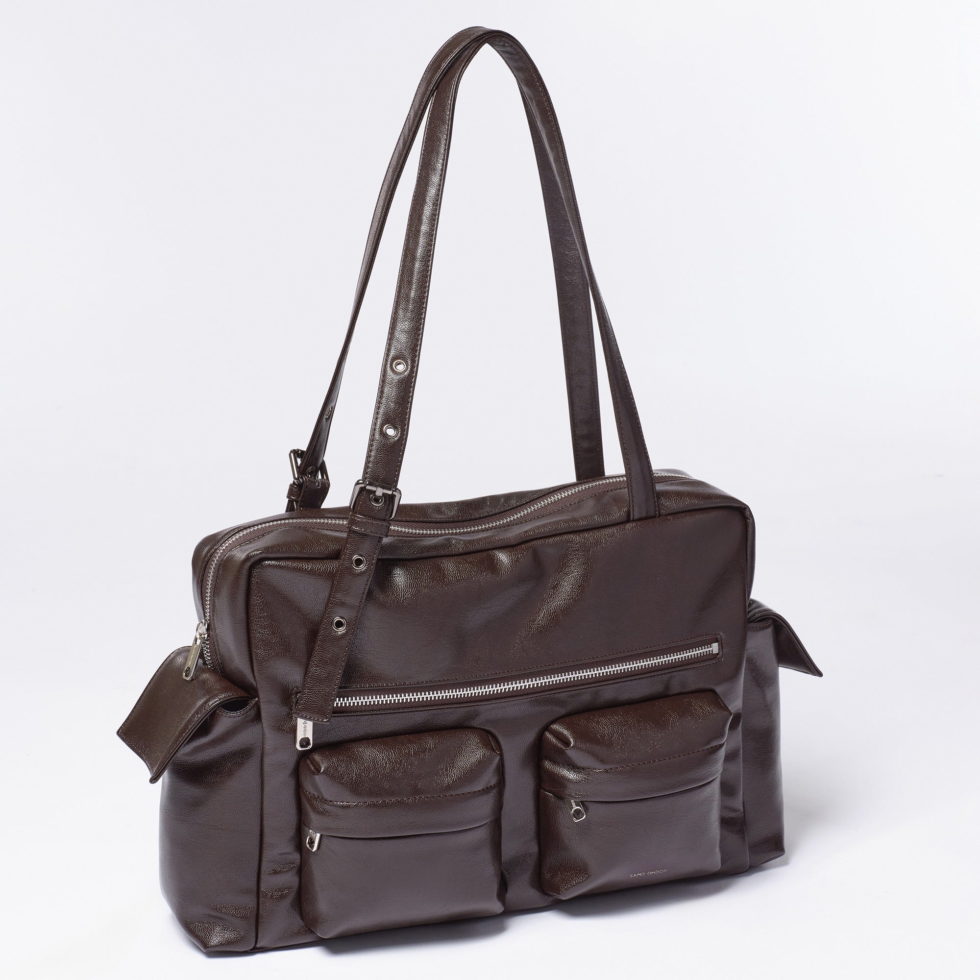 Samo Ondoh Pocket Utility Bag L - Goat Chocolate: A Stylish and