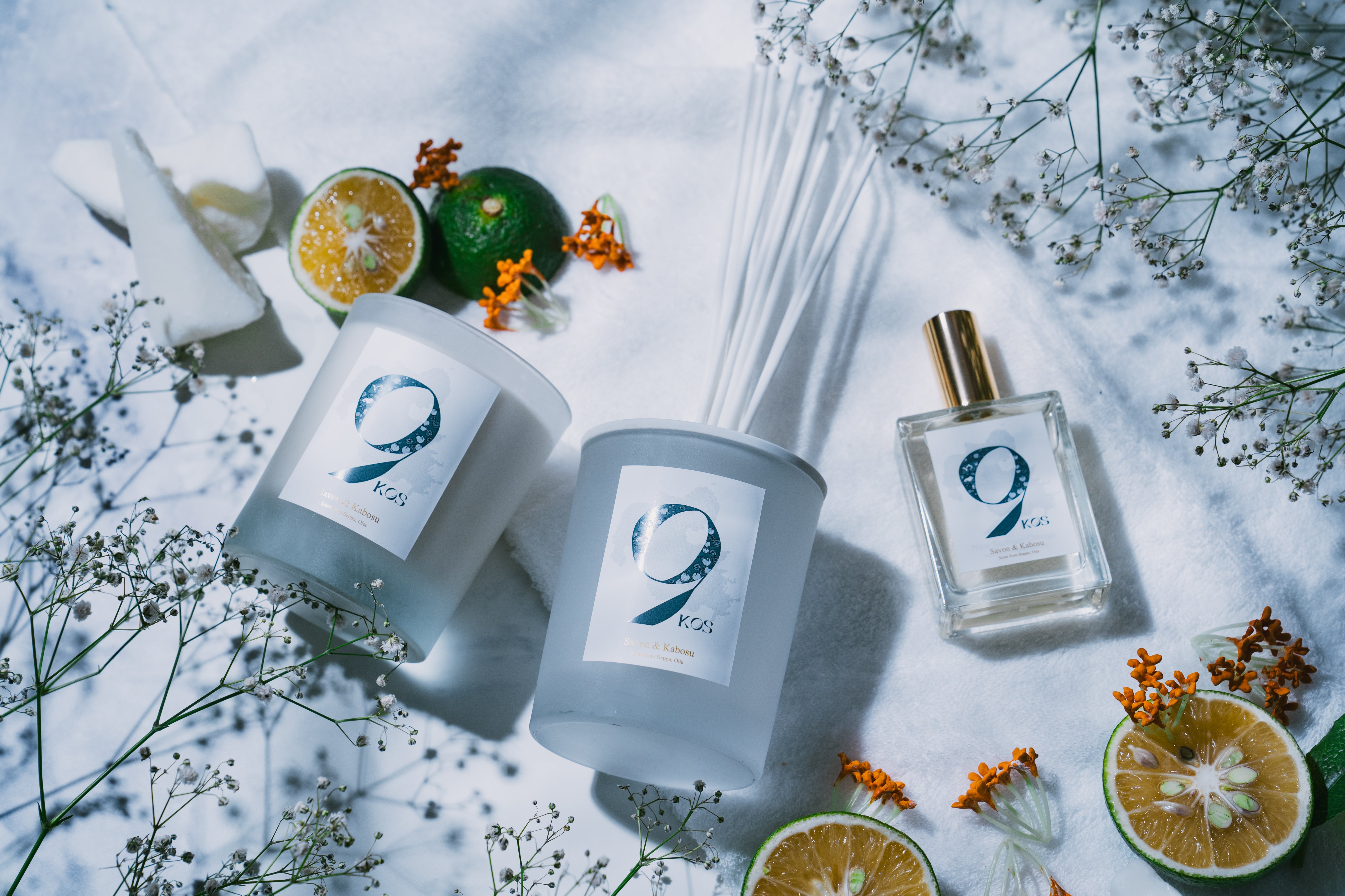 9KOS Okawali Candle | Savon & Kabosu from Beppu, Oita – KOSelig JAPAN