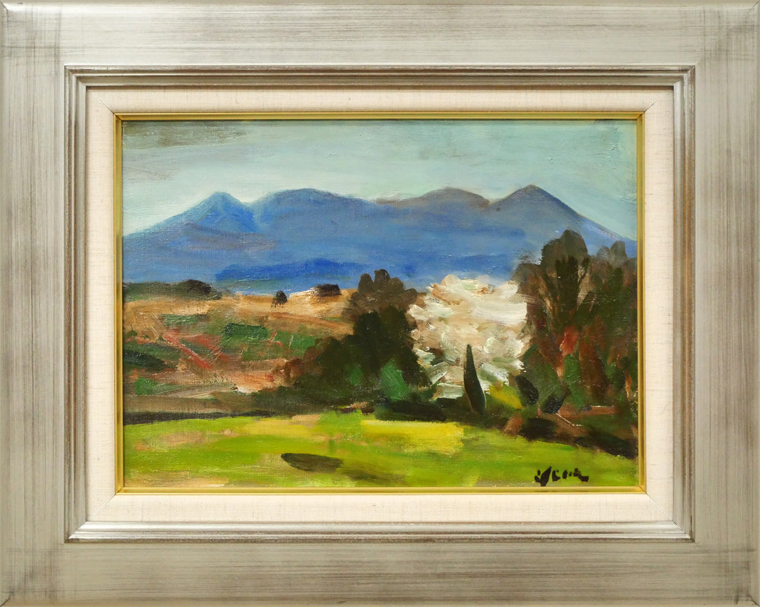 高橋北修「秋の大雪山」油絵・F4号 絵画買取・販売の小竹美術