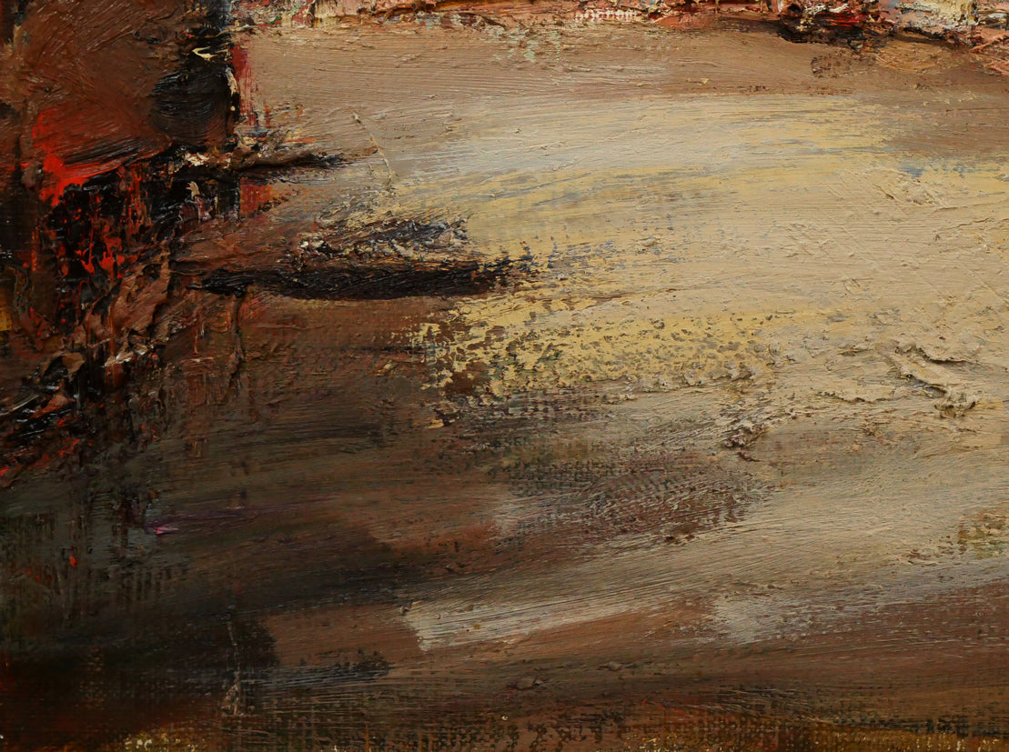 友成晴雄「ヴェニス」油絵・F4号 絵画買取・販売の小竹美術