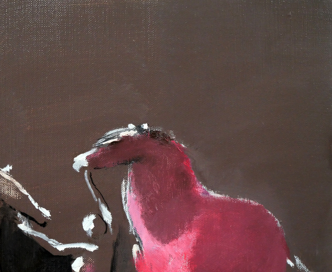 ポール ギヤマン（Paul Guiramand）「二頭の馬」油絵・仏F8号 絵画買取