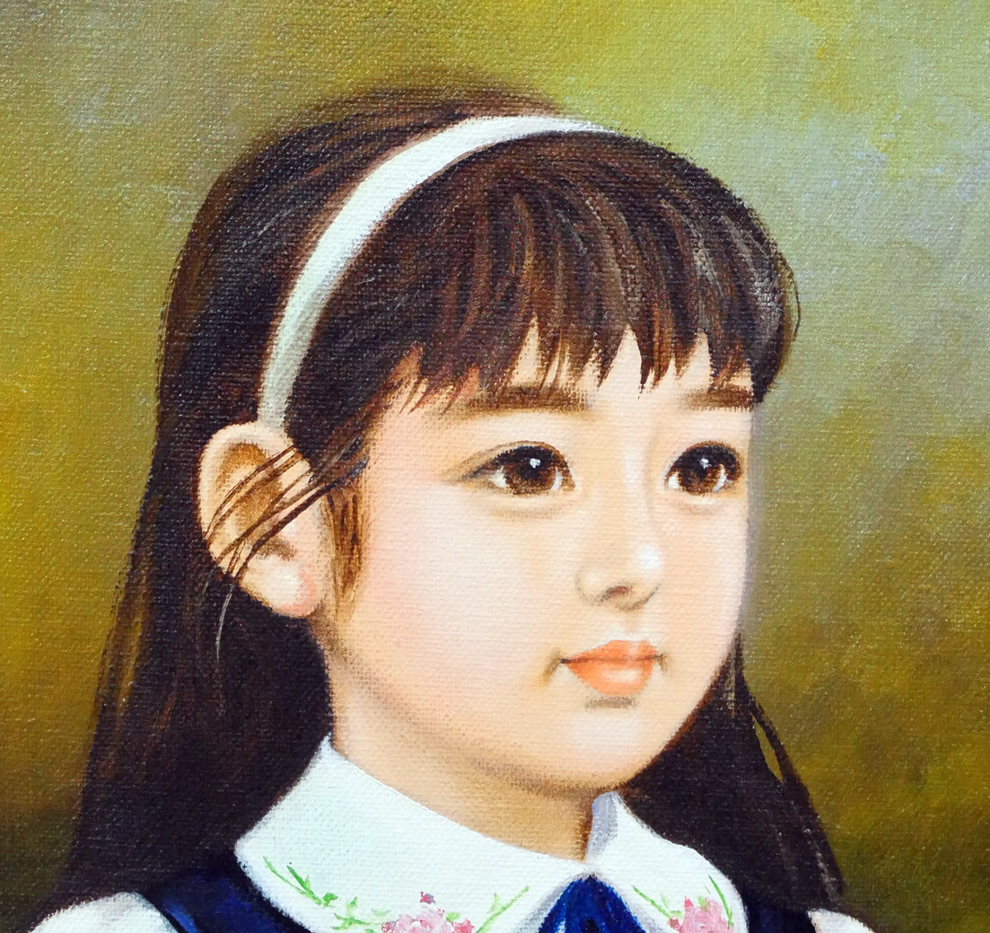 原田優「早春」油絵・F4号 絵画買取・販売の小竹美術