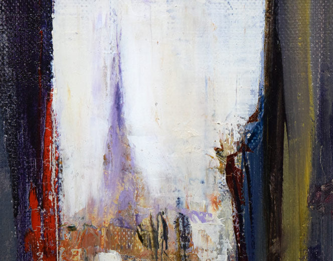 石岡剛「ベニス運河の花（イタリア）」油絵・F4号 絵画買取・販売の