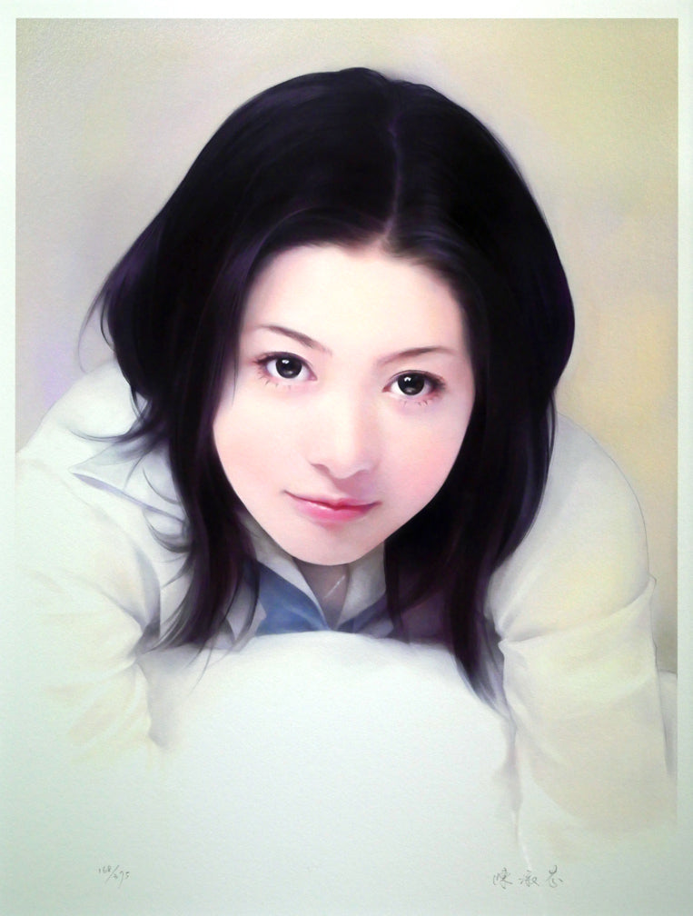 平凡&陳淑芬(コモン&チェン・シュウフェン)「瞳」ジクレ+手彩 絵画買取