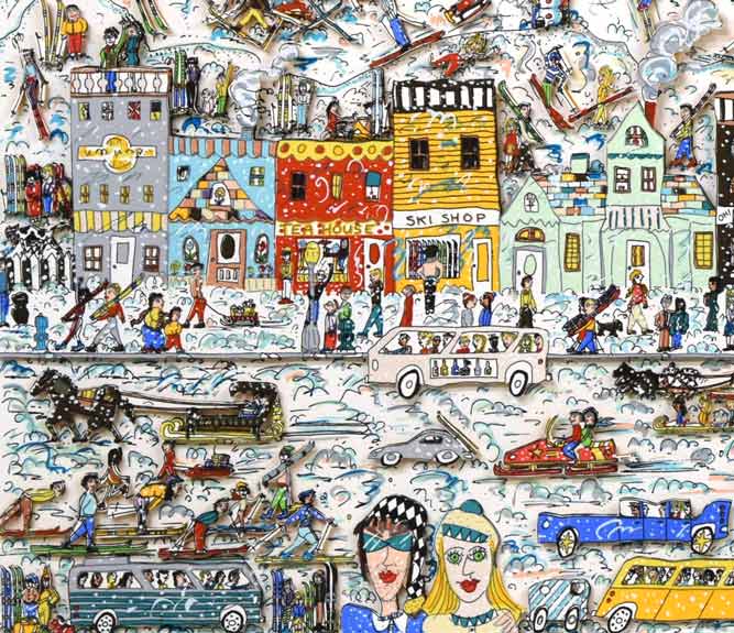 ジェームス・リジィ（JAMES RIZZI）「IT′s THE ALTITUDE」3Dリトグラフ