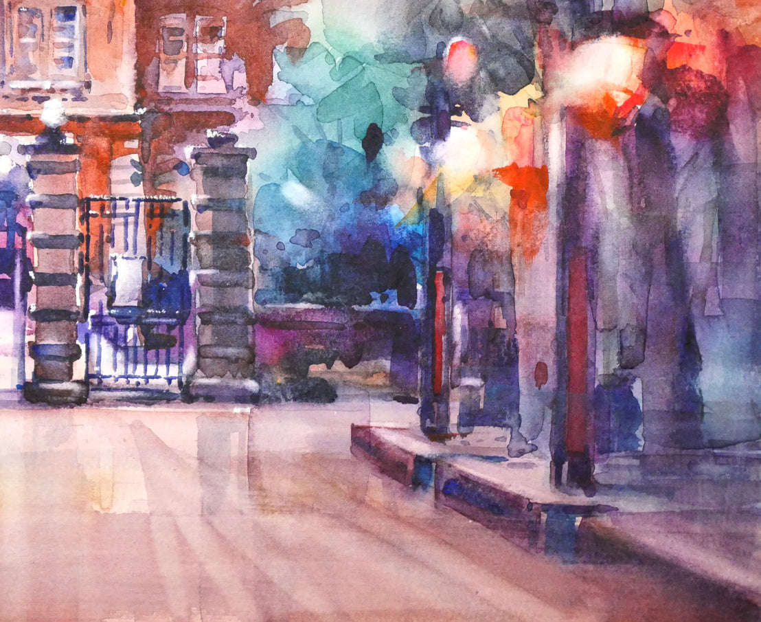 酒井芳元「北海道庁」水彩画・10号 絵画買取・販売の小竹美術