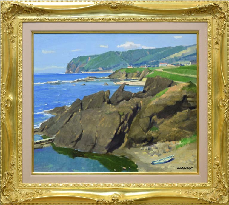 刑部仁 妙高山 油絵4号F型 日動画廊 刑部仁 妙高山 油絵4号F型 日動