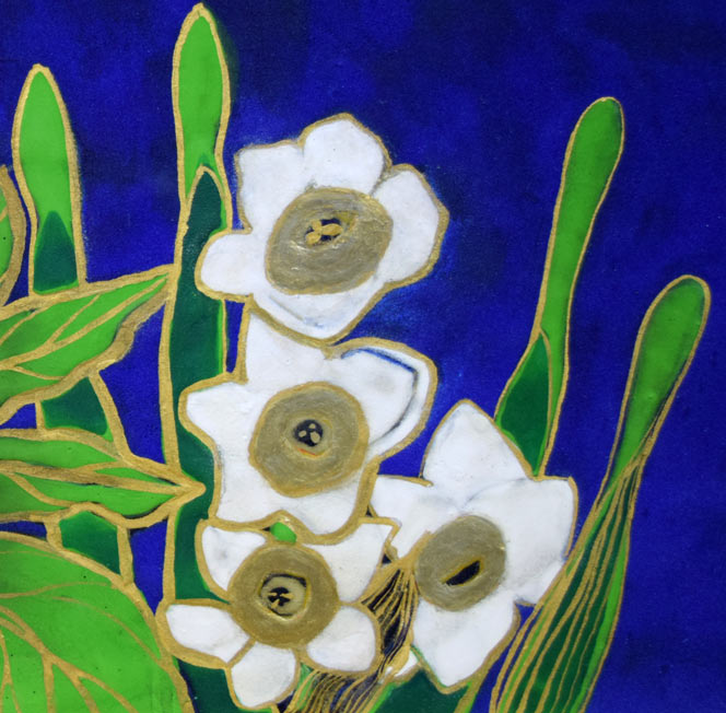 片岡球子「花咲く富士」日本画・F6号 絵画買取・販売の小竹美術