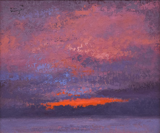 木村訓丈「夕立ちの後」油絵・F8号 絵画買取・販売の小竹美術