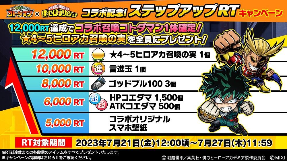 コトダマン』×TVアニメ『僕のヒーローアカデミア』コラボ開催記念