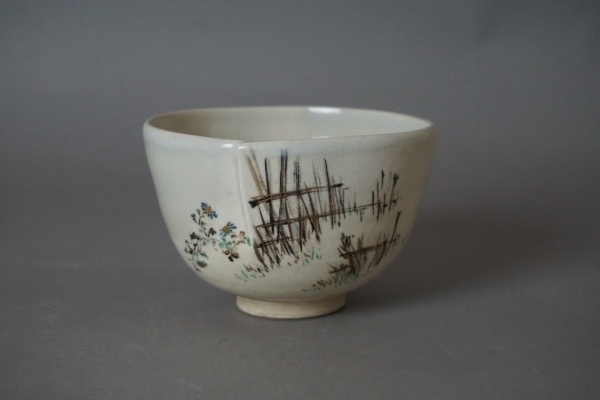 眞葛香山（宮川香山 真葛香山）2代 赤絵魚文 酒器揃】 香斎極箱（徳利