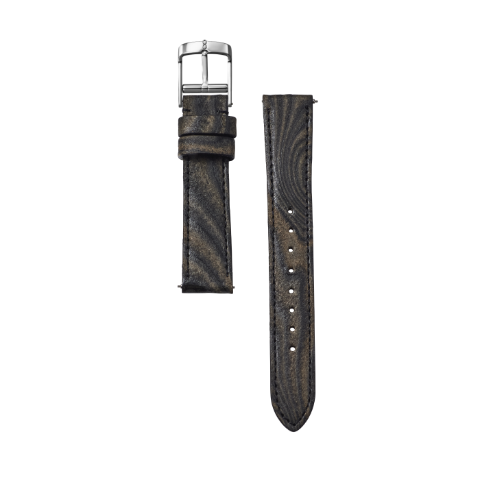 Knot S18-TOS-BK 時計ベルト バンド 本革 18mm ブラック スキモレザー