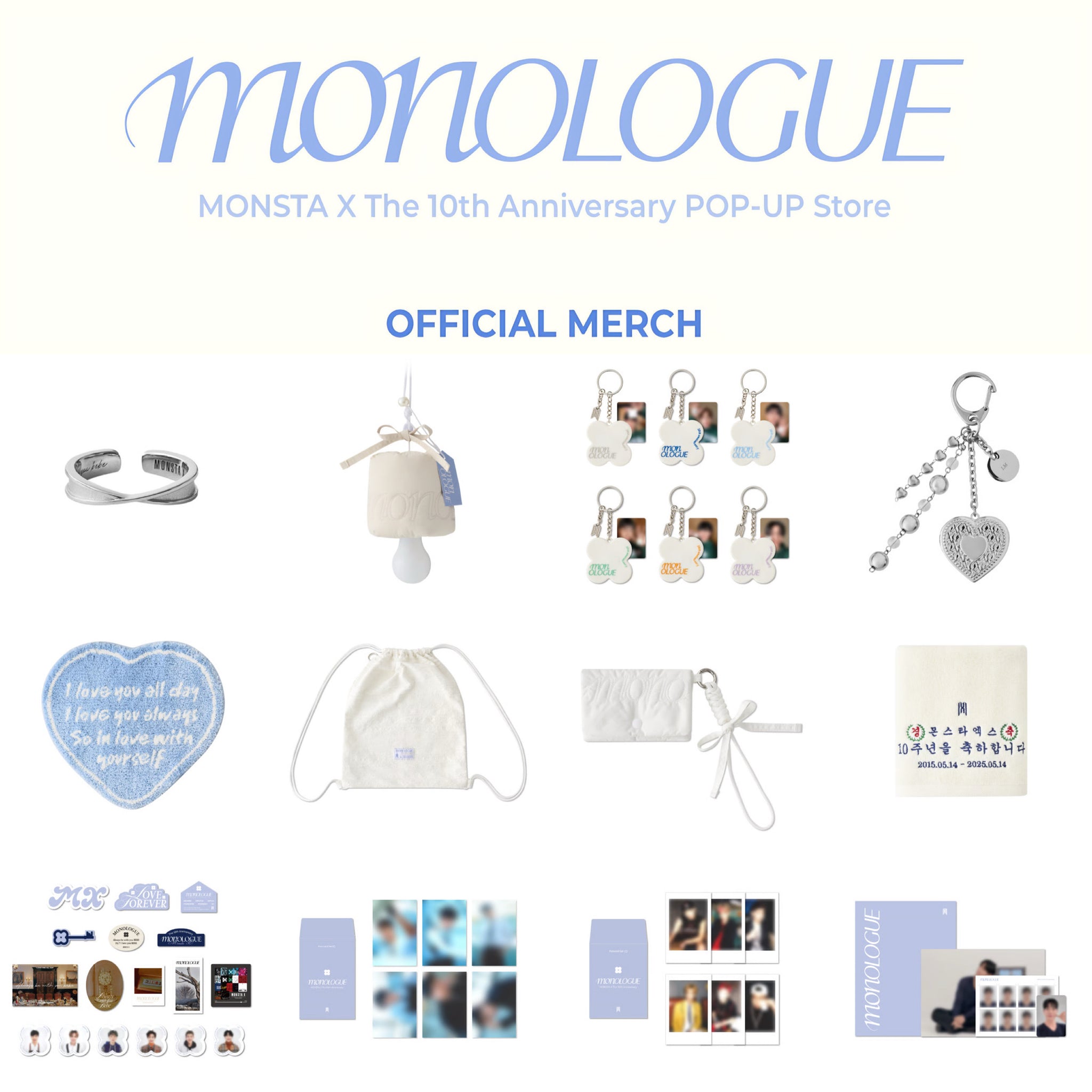 MONSTA X THE 10TH ANNIVERSARY Pop-Up Store MONOLOGUE Official MD