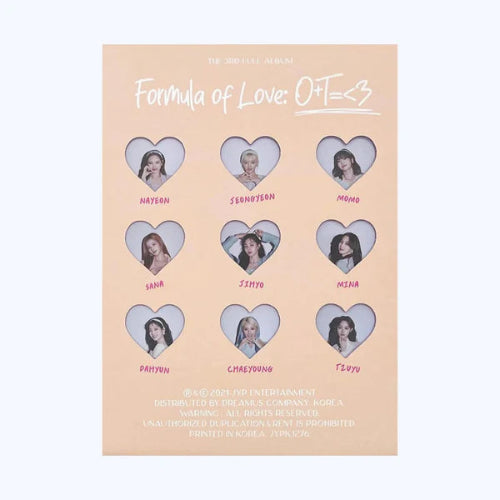 TWICE - Formula of Love: O+T=<3 [3rd Album] - K PLACE