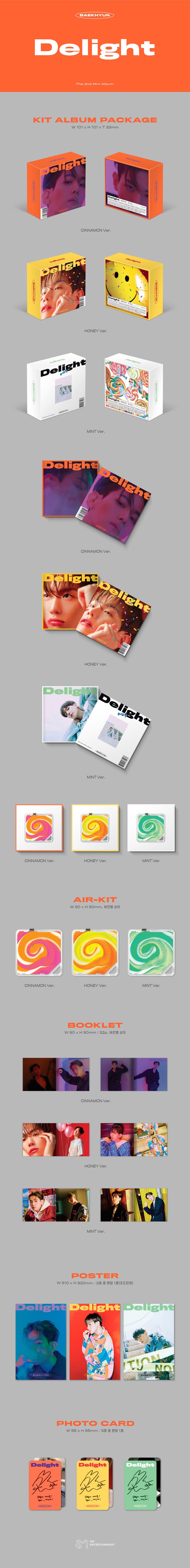BAEKHYUN - Delight [2nd Mini Album - KiT Ver.] - K PLACE
