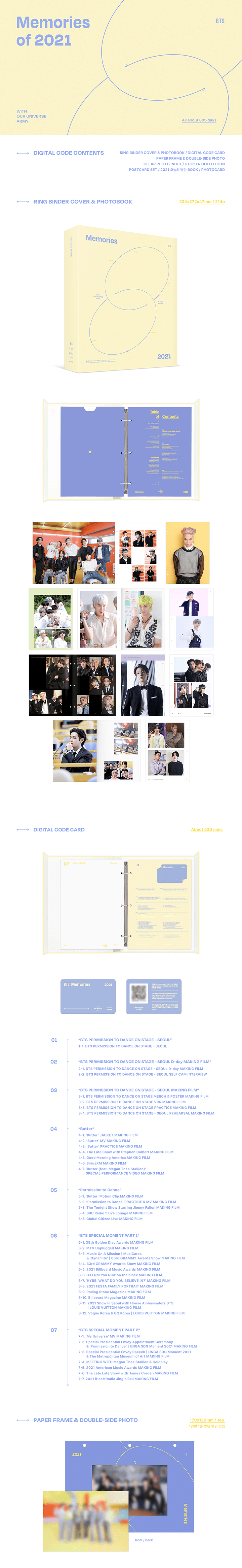 BTS - Memories of 2021 [Digital Code] - K PLACE