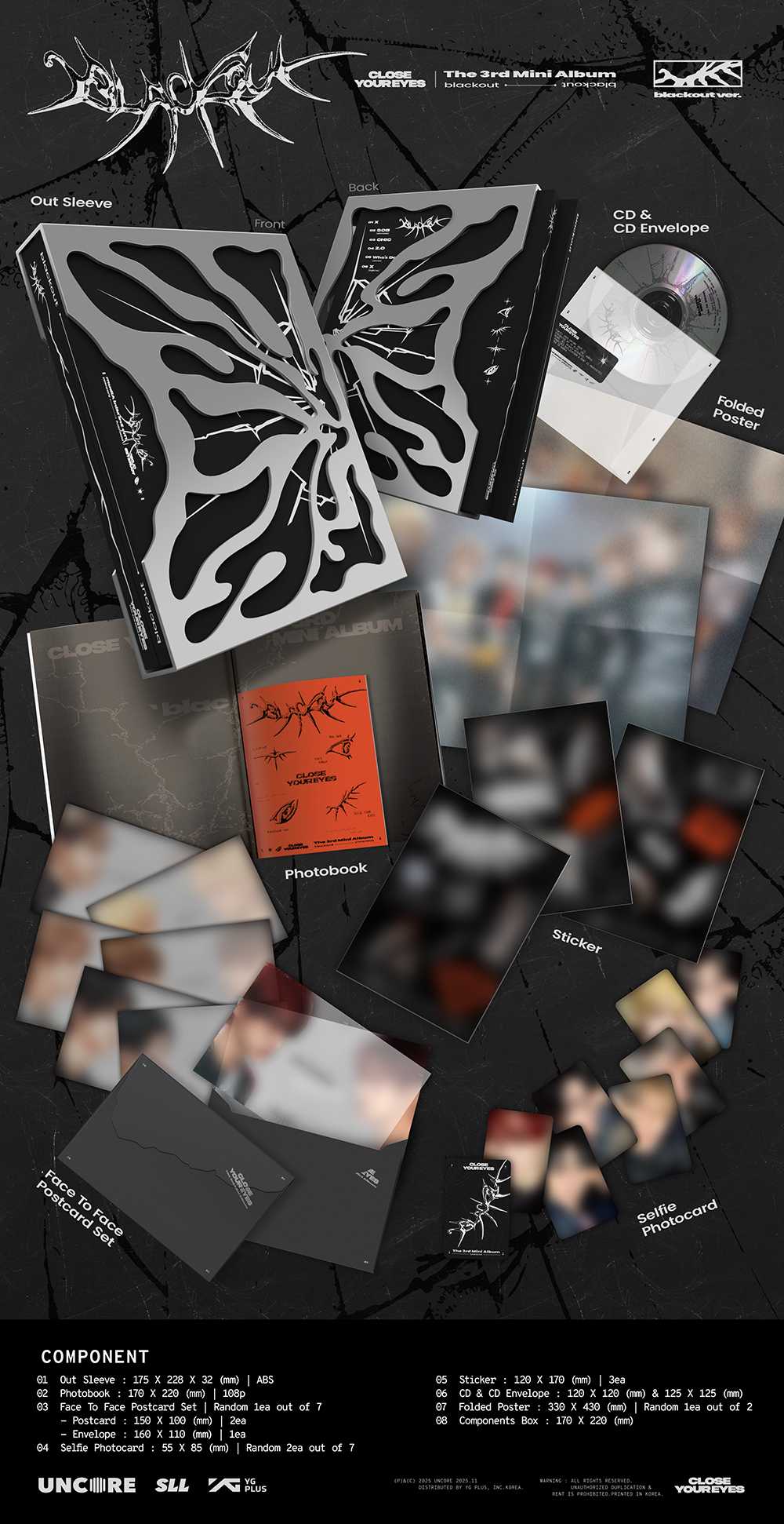 CLOSE YOUR EYES - blackout [3rd Mini Album - blackout Ver.] - K PLACE