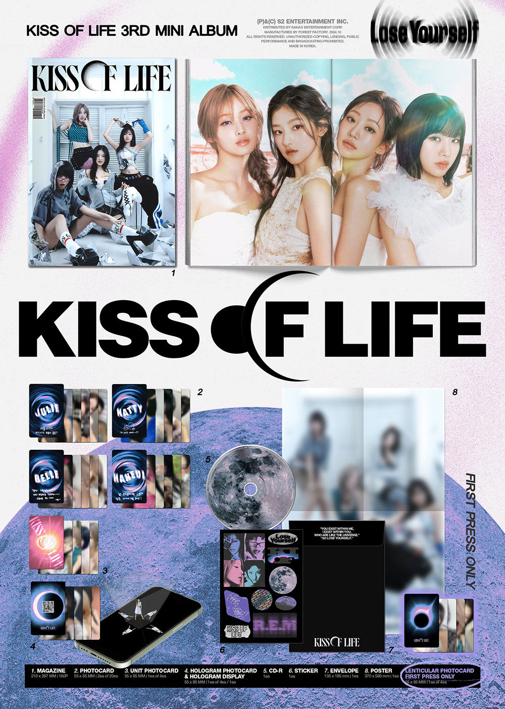 KISS OF LIFE - Lose Yourself [3rd Mini Album - Signed U.S.