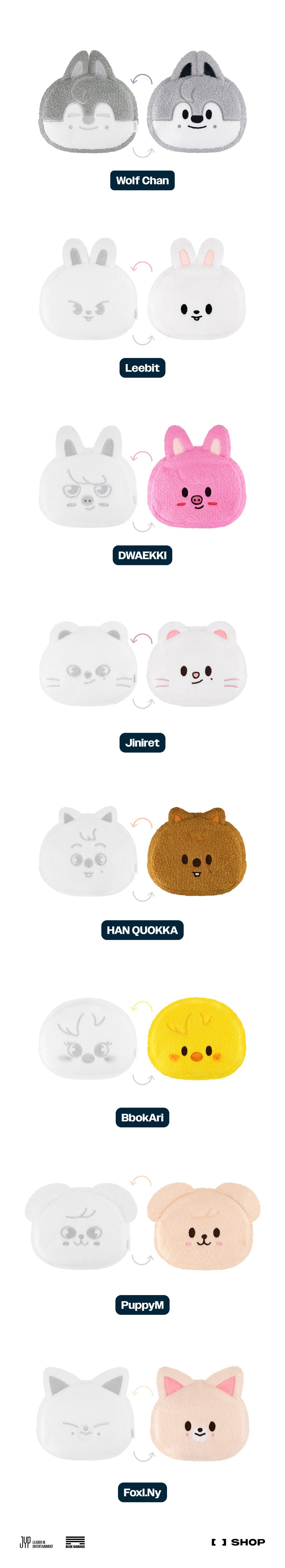 Stray Kids - SKZOO Reversible Face Pouch ['dominATE : celebrATE