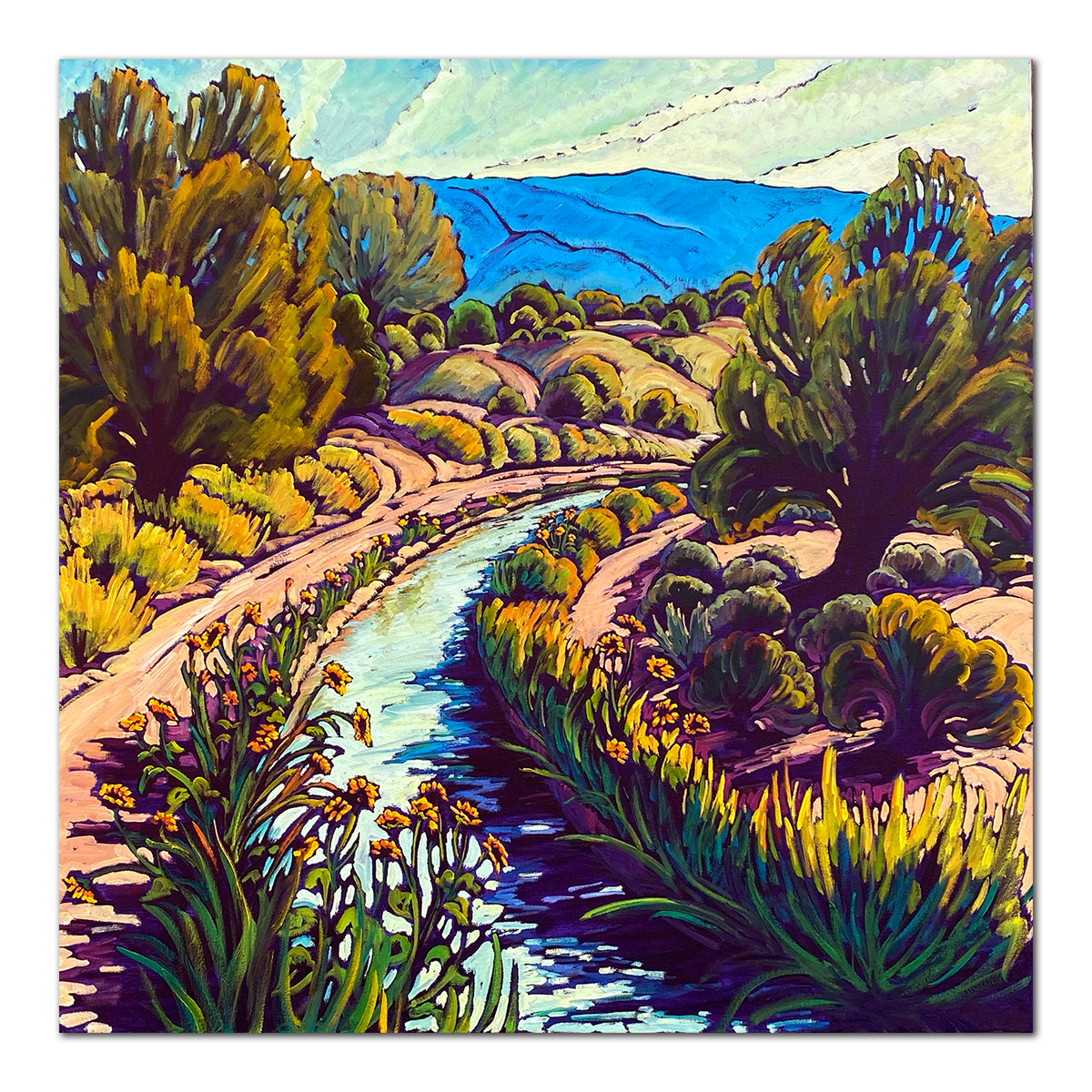 絵画 Evergreen Valley 絵画 風景（N） 絵画風景画 絵、風景画 風景画3