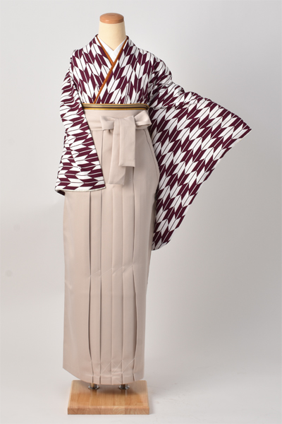 卒業袴[紫の矢絣・大正ロマン]｜着物レンタルあき (来店着付け無料