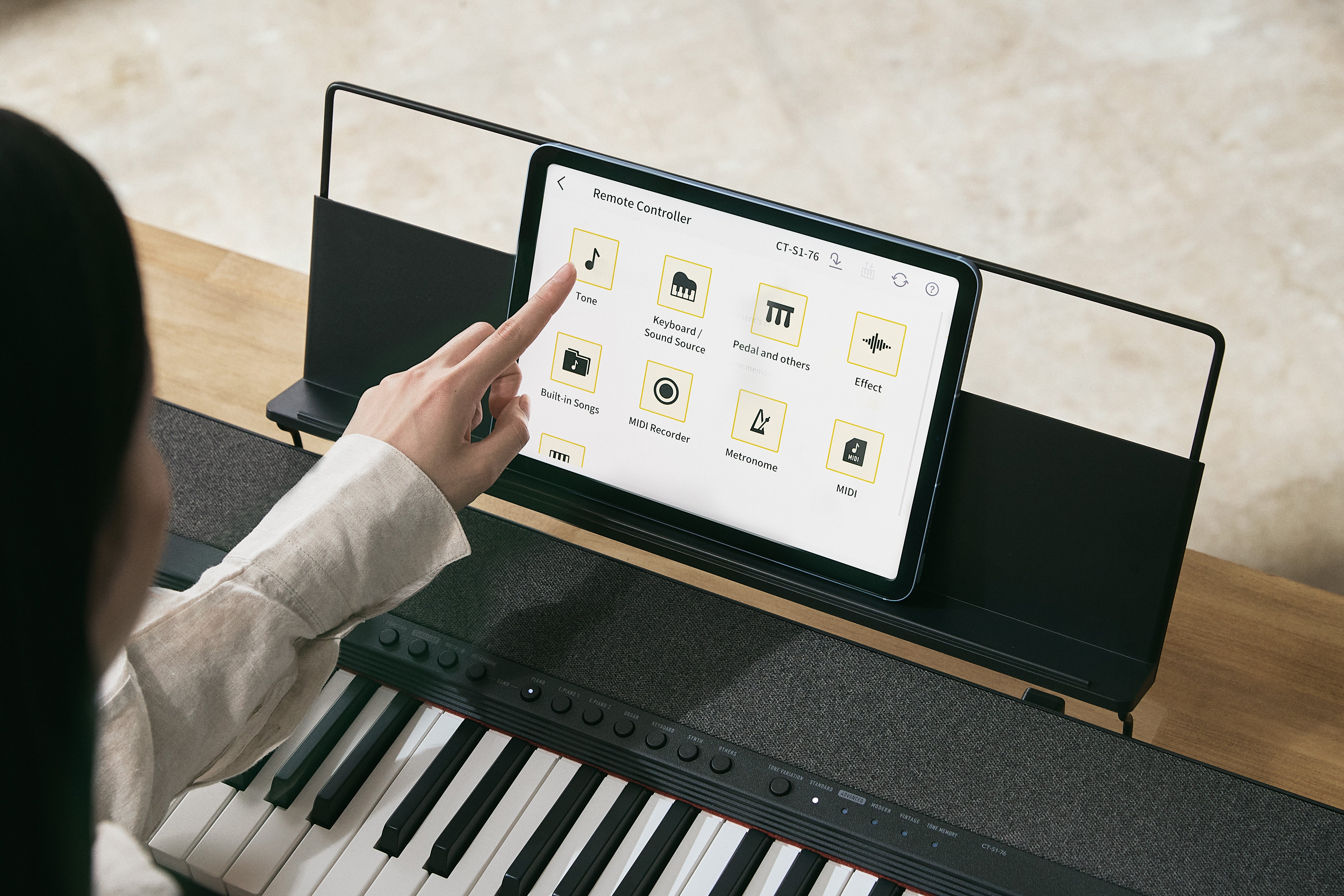 Casio Casiotone CT-S1-76 Portable Keyboard - Black BONUS PAK