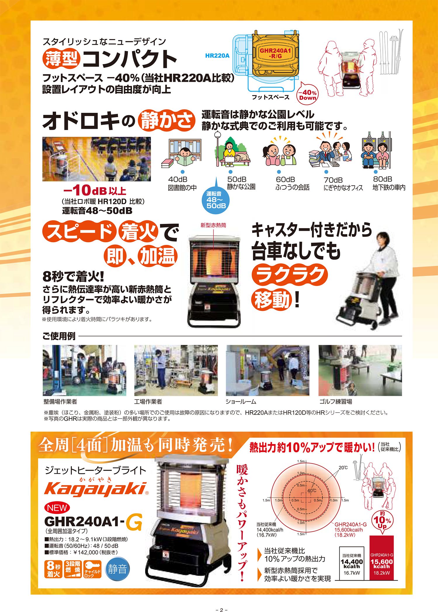 オリオン(ORION) HRR480B-S ジェットヒーターBRITE エコサイレンス