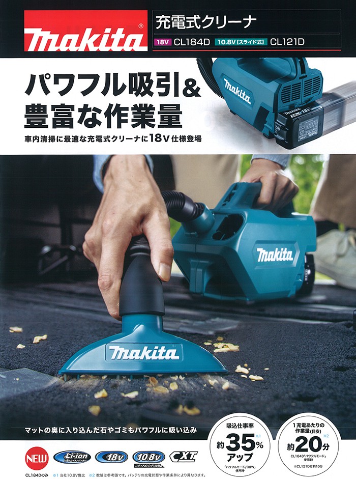 CL184DRF / CL184DZ マキタ 充電式クリーナー 18V 【徹底解説