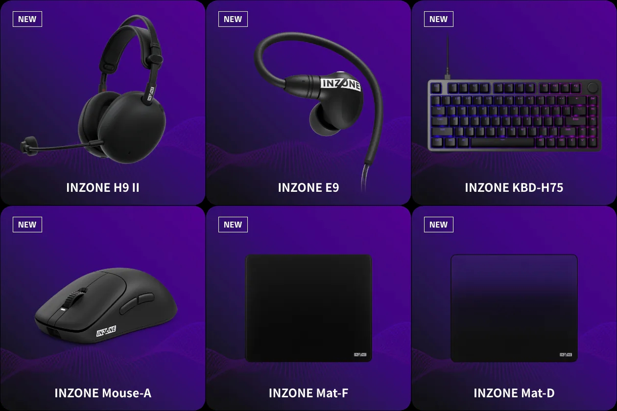 ソニーゲーミングギア INZONE 2025年新製品 6機種がソニーストア販売