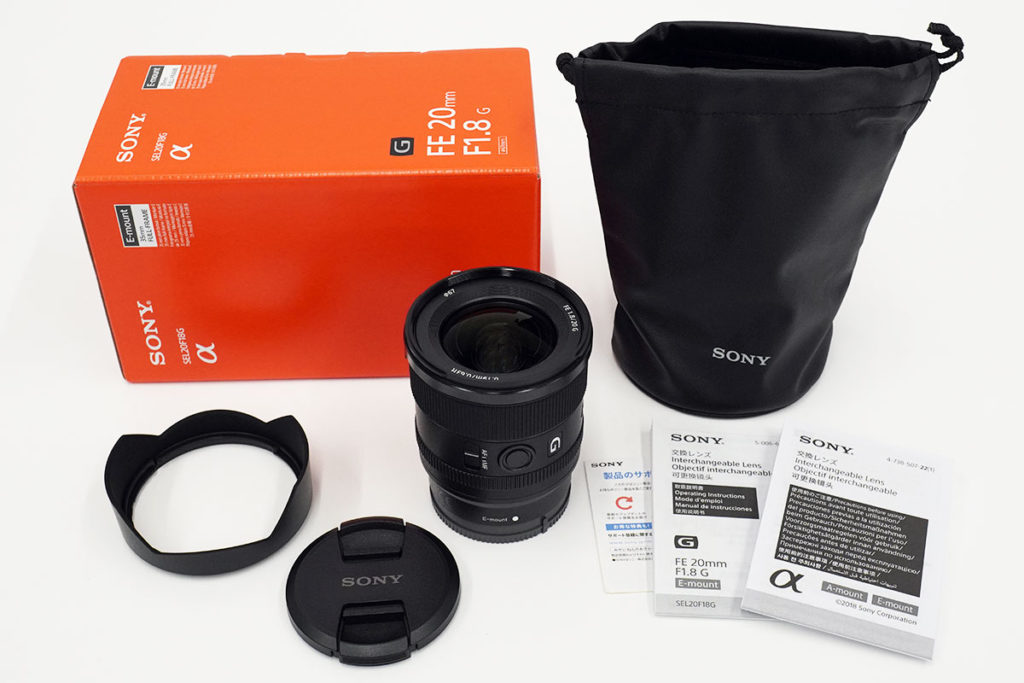 開放F1.8の大口径広角単焦点レンズ FE 20mm F1.8 G 「SEL20F18G