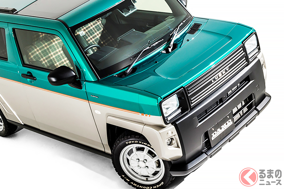 約230万円！ 旧車デザインのダイハツ「軽SUV」に反響多数！ 80年代