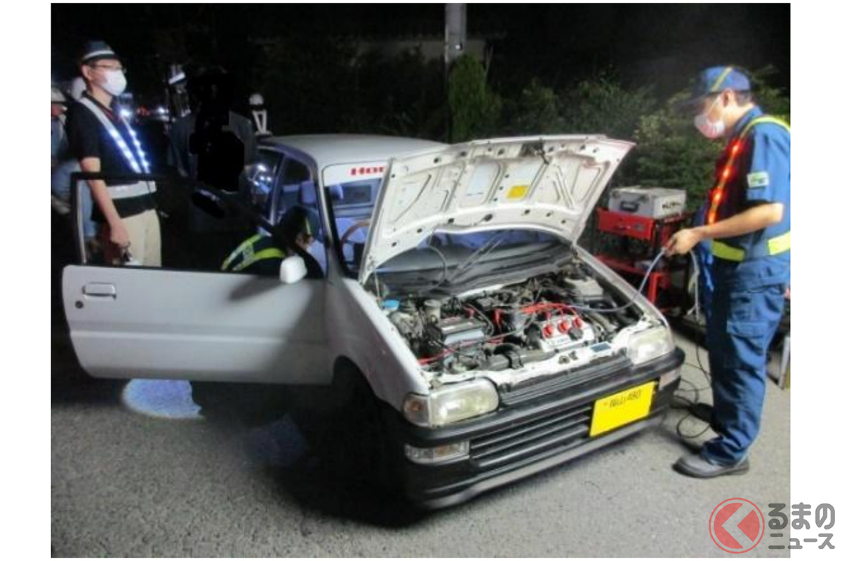 国交省ブチギレ!?「排除します！」 不正改造車「16台」をその場で