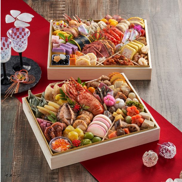 2026おせち「特大二段重 華（そば付き）」約4人前のお得通販