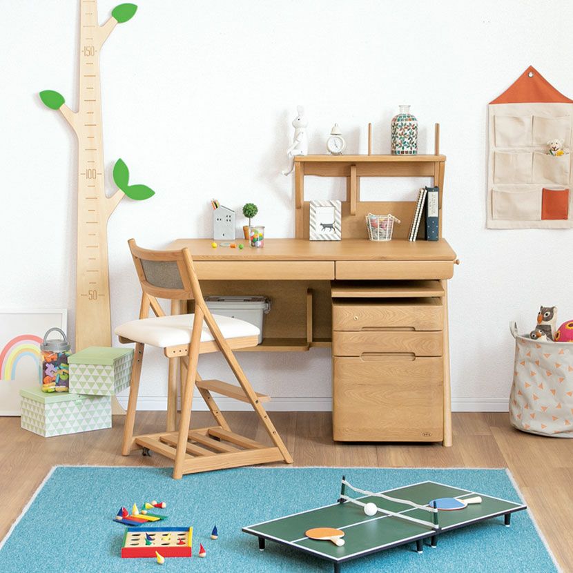 設置無料】幅100cm 浜本工芸 学習机 No.09 日本製 天然木 無垢材 ナラ