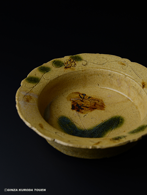 北大路魯山人 黄瀬戸あやめ鉢 | 銀座 黒田陶苑