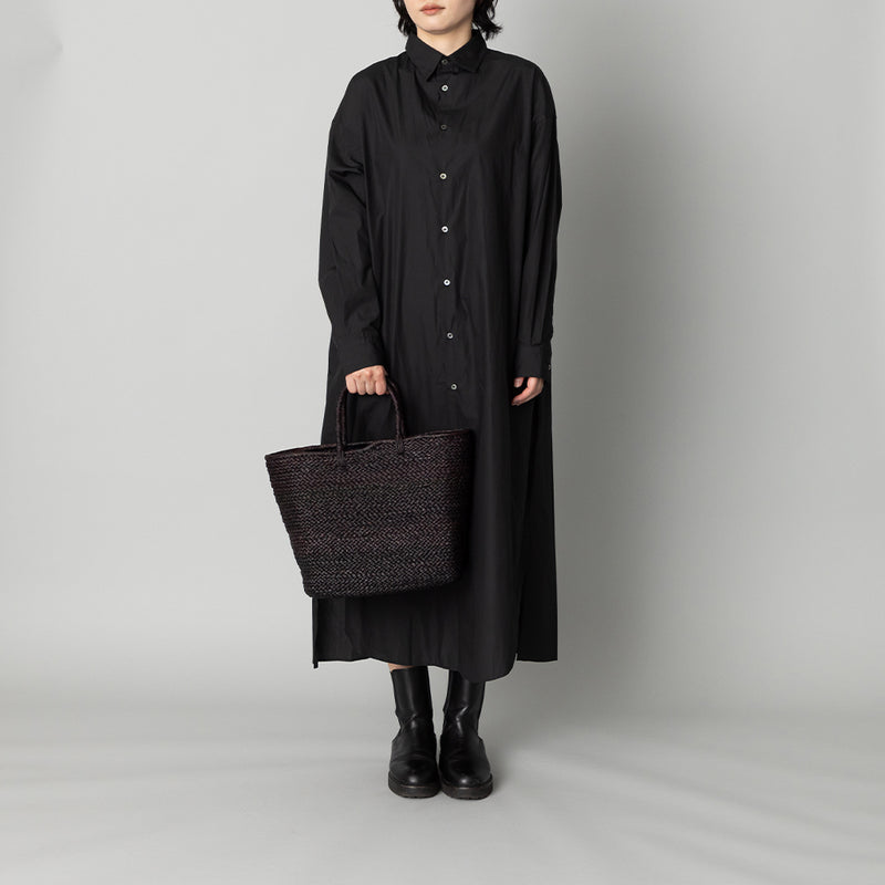 再入荷】ラフィア マルシェ カゴバッグ 黒 M – kuros.style