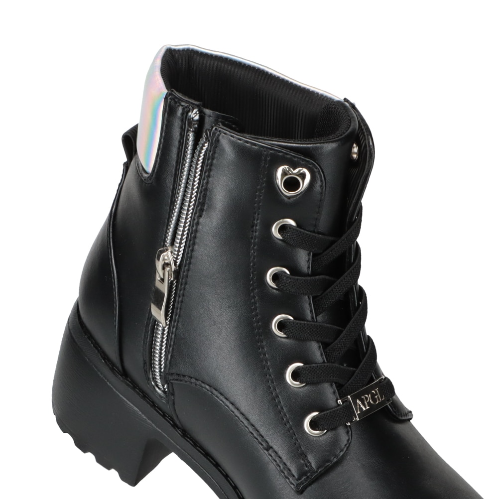 ANAP GIRL アナップガール サイドジップレースアップブーツ ブラック
