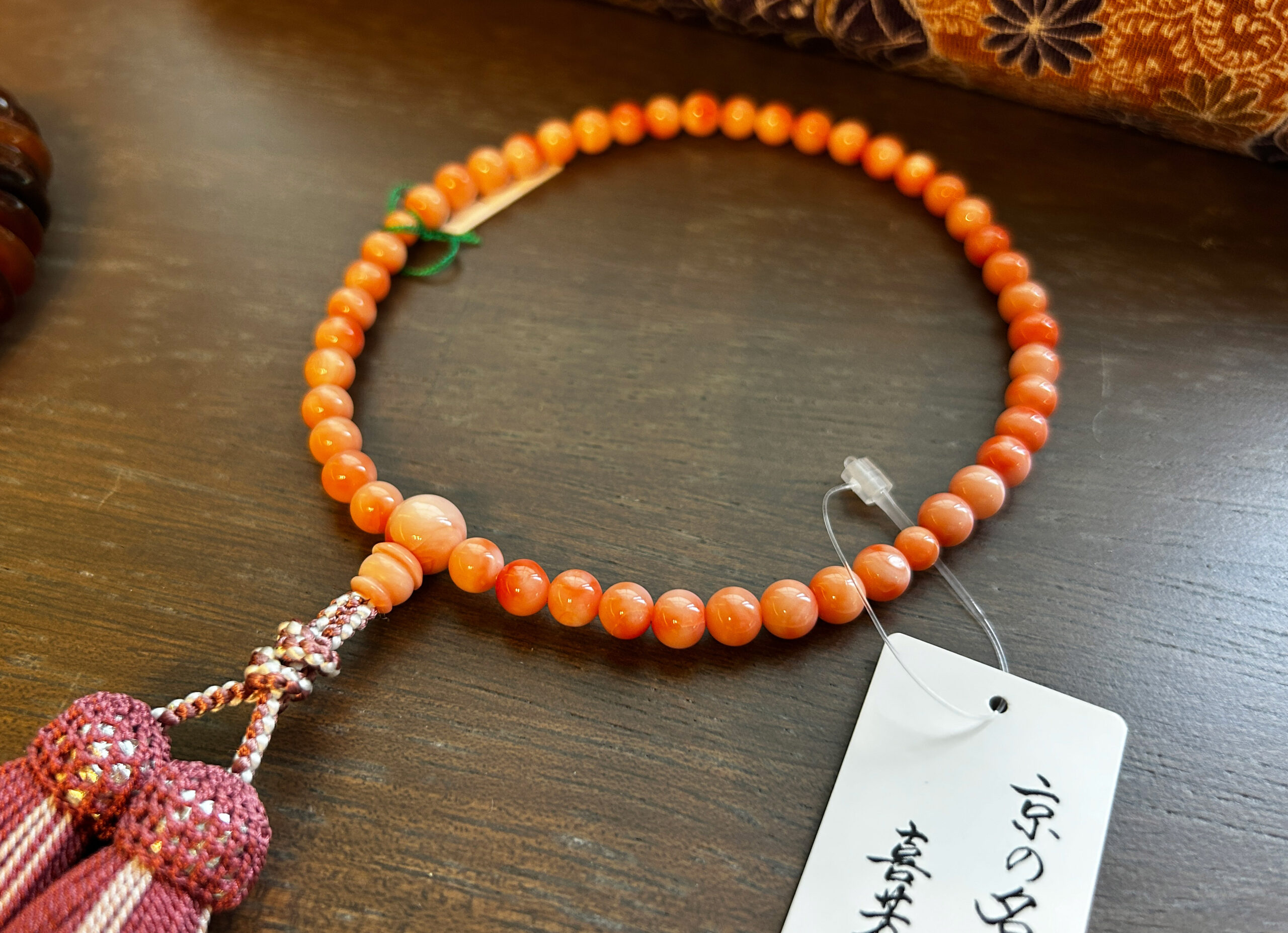 一点物 高級 赤珊瑚 6mm すべての宗派で使える 最高級 片手略式