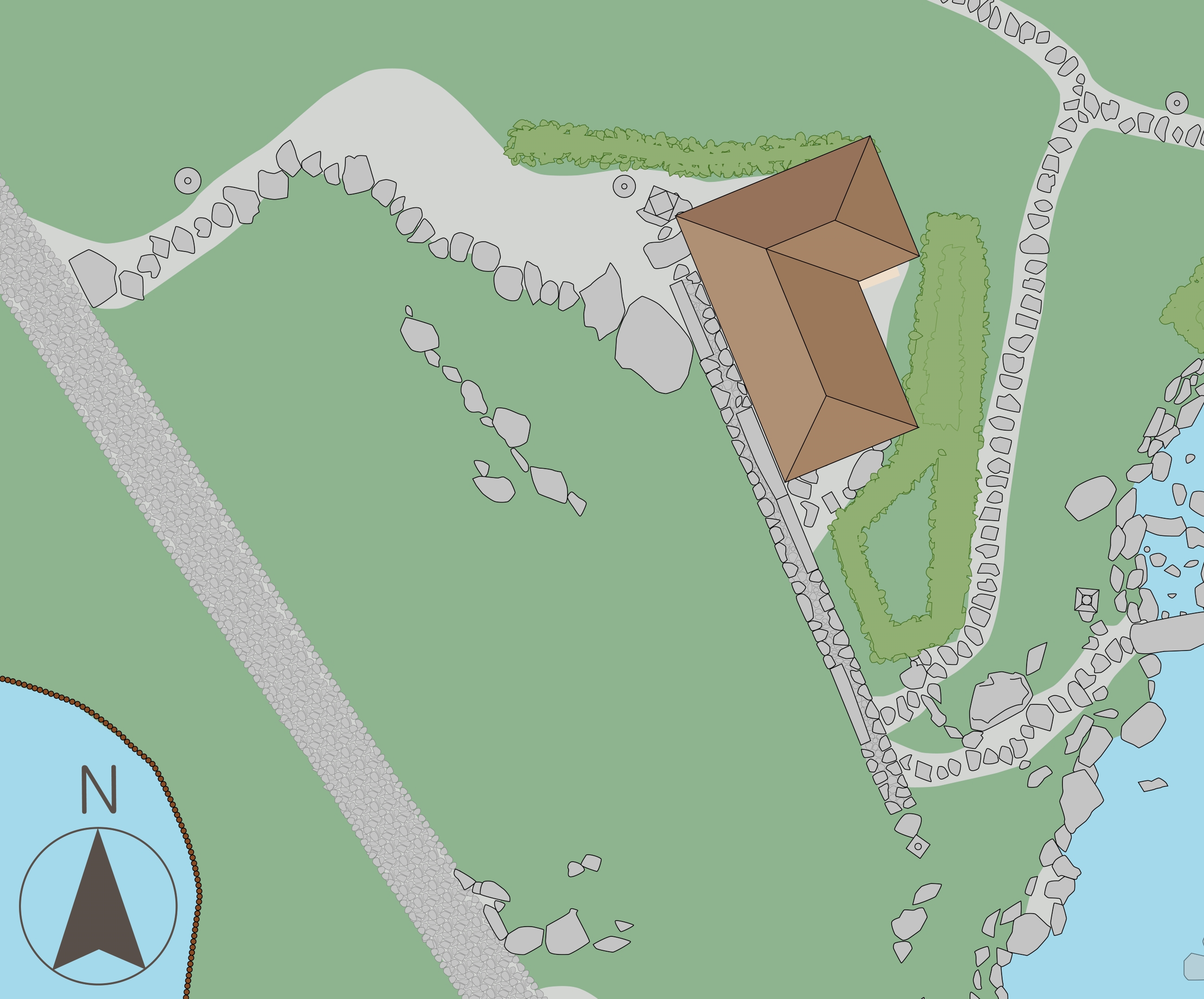 外腰掛廻り - 桂離宮