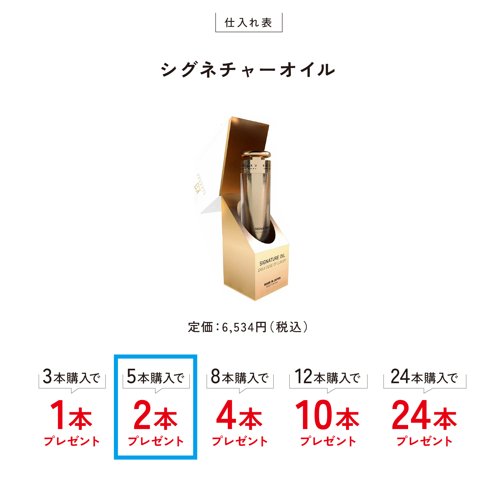 Kyogoku Professional / KYOGOKUシグネチャーオイル 5本購入で2本